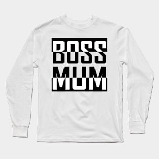 Boss Mum Black Long Sleeve T-Shirt